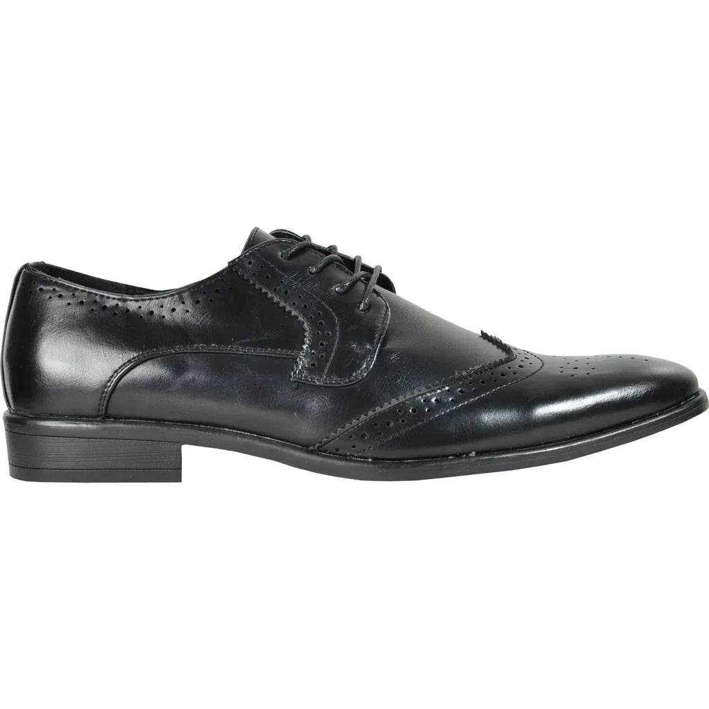 BRAVO Men Dress Shoe KING-2 Wingtip Oxford Shoe-4