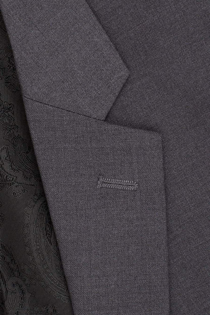 "Madison" Steel Grey Suit Jacket Notch (Separates)-1