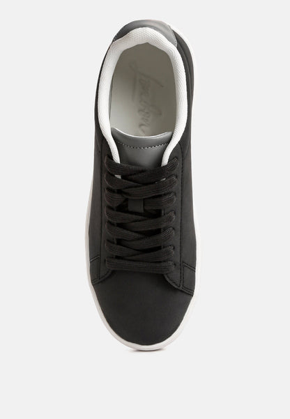 Minky Lace Up Casual Sneakers-3