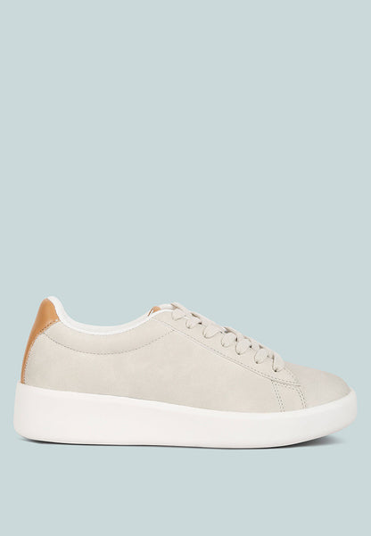 Minky Lace Up Casual Sneakers-5